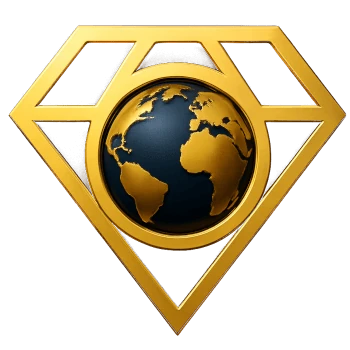 Złota ikona diamentu - Big Bit strony internetowe premium